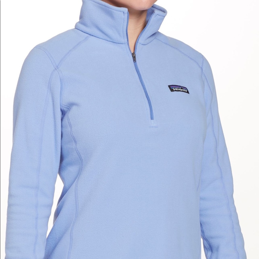 PATAGONIA Women's Micro D® 1/4-Zip Fleece NWOT Light Violet